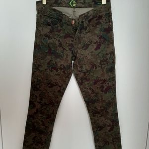 C Wonder Faux Camouflage Style Skinny Jeans